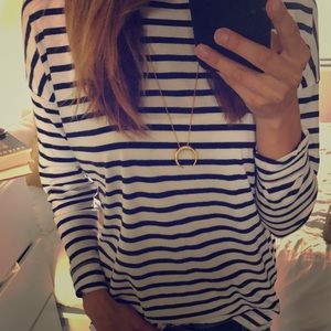 Gorjana Cayne Crescent Pendant Necklace Halfmoon